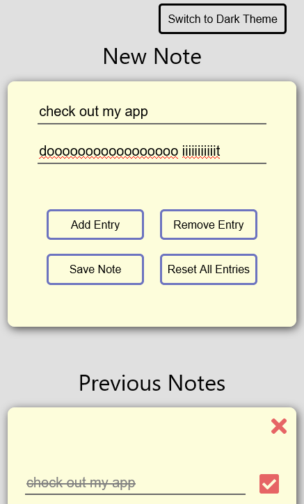 Picture of sticky note app